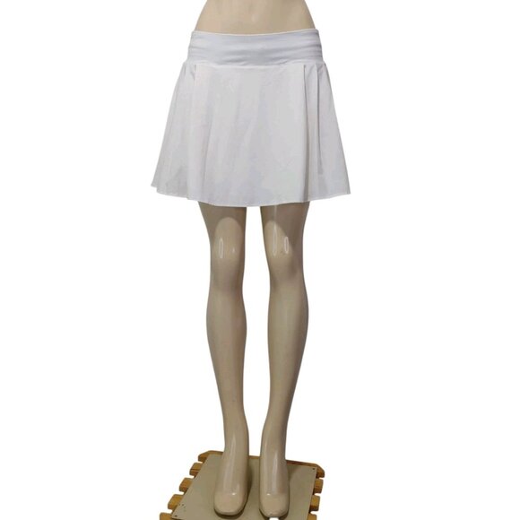 Lululemon Side Pleat High Rise Tennis Skirt Size 8 White - Picture 3 of 13